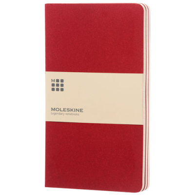 MOLESKINE CAHIER JOURNAL L - RULED in Cranberry Red