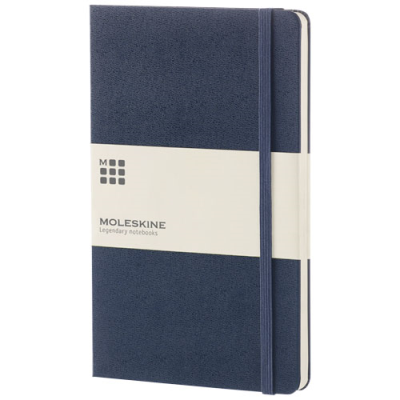 MOLESKINE CLASSIC L HARD COVER NOTE BOOK - PLAIN in Sapphire Blue