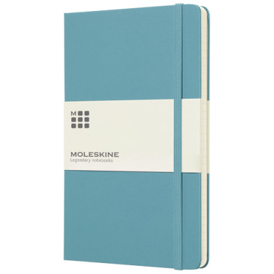 MOLESKINE CLASSIC L HARD COVER NOTE BOOK - RULED in Reef Blue