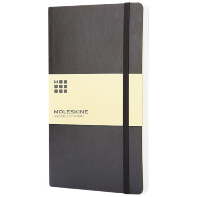 MOLESKINE CLASSIC L SOFT COVER NOTE BOOK - RULED in Solid Black