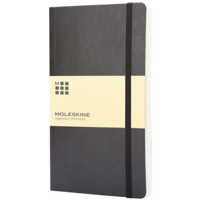 MOLESKINE CLASSIC PK SOFT COVER NOTE BOOK - RULED in Solid Black