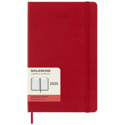 MOLESKINE HARD COVER 12 MONTH L DAILY PLANNER in Scarlet Red