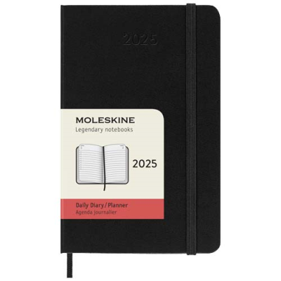 MOLESKINE HARD COVER 12 MONTH PK DAILY PLANNER in Solid Black