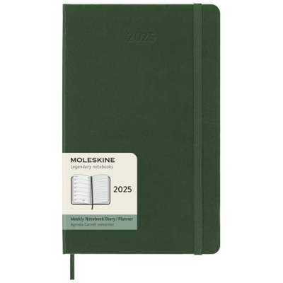 MOLESKINE HARD COVER 12 MONTH WEEKLY L PLANNER in Myrtle Green