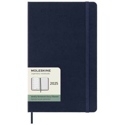 MOLESKINE HARD COVER 12 MONTH WEEKLY L PLANNER in Sapphire Blue