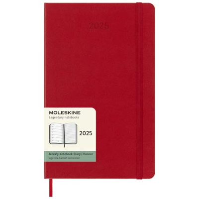 MOLESKINE HARD COVER 12 MONTH WEEKLY L PLANNER in Scarlet Red