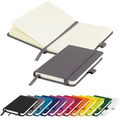 MORIARTY A6 LINED SOFT TOUCH PU NOTE BOOK in Grey