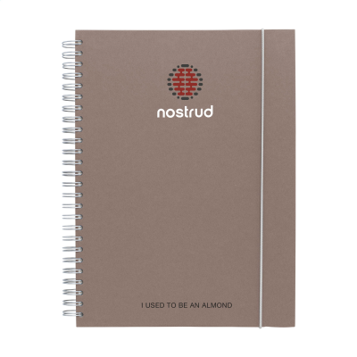 NOTE BOOK AGRICULTURAL WASTE A5 - HARDCOVER 100 PAPER in Almond