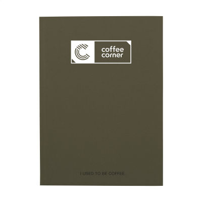 NOTE BOOK AGRICULTURAL WASTE A5 - SOFTCOVER 100 PAPER in Coffee