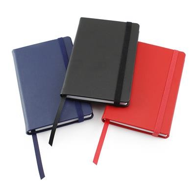 PORTO ECO EXPRESS A6 CASEBOUND NOTEBOOK with Black Organic Elastic Strap