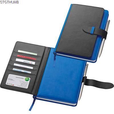 PU A5 NOTE BOOK with 128 Lined Pages in Blue