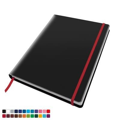 QUARTO NOTE BOOK with Elastic Strap