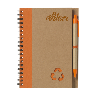 RECYCLE NOTE-L NOTE BOOK in Orange