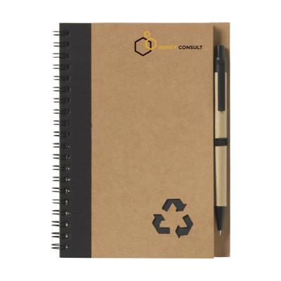 RECYCLE NOTE-L PAPER NOTE BOOK in Black