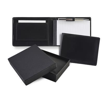 SANDRINGHAM NAPPA LEATHER FLIP UP NOTE BOOK & PEN