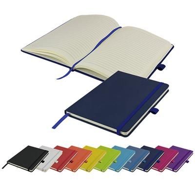 WATSON A5 BUDGET LINED SOFT TOUCH PU NOTE BOOK 160 PAGES in Navy