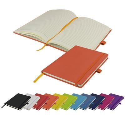 WATSON A5 BUDGET LINED SOFT TOUCH PU NOTE BOOK 160 PAGES in Orange