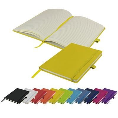 WATSON A5 BUDGET LINED SOFT TOUCH PU NOTE BOOK 160 PAGES in Yellow