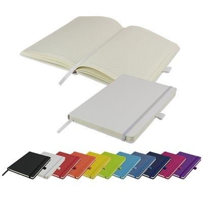 WATSON A5 BUDGET LINED SOFT TOUCH PU NOTE BOOK in White