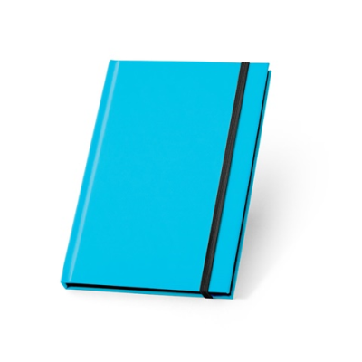 WATTERS A5 NOTE BOOK in Neon Fluorescent Fluorescent PU Lined x Sheet in Light Blue