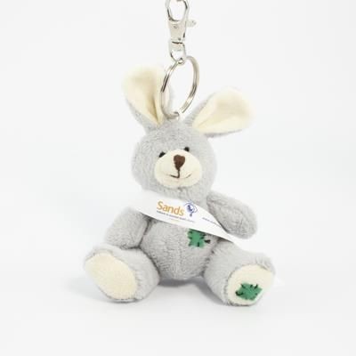 12CM SITTING PATCH KEYRING RABBIT