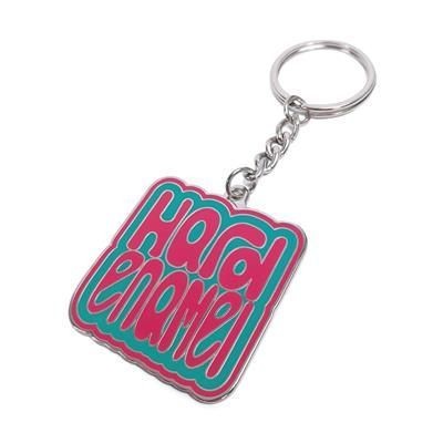 45MM HARD ENAMEL KEYRING CHAIN