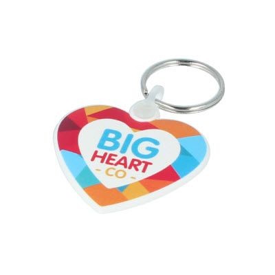 50MM HEART SHAPE KEYRING