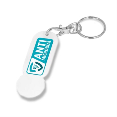 ANTIMICROBIAL TROLLEY COIN KEYRING