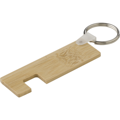 BAMBOO KEY AND MOBILE PHONE HOLDER in Brown