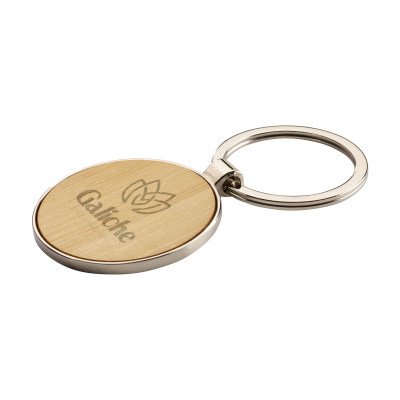 BAMBOO KEY CIRCLE KEYRING in Bamboo