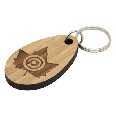 BAMBOO KEYRING (UK MADE: BESPOKE 50MM)