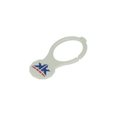 BIODEGRADABLE RHIPS B TROLLEY COIN CLIP KEYRING