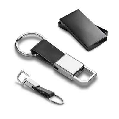 BOURCHIER METAL & PU KEYRING