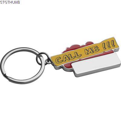 CALL ME KEYRING in Red