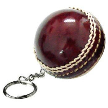 CRICKET BALL KEYRING