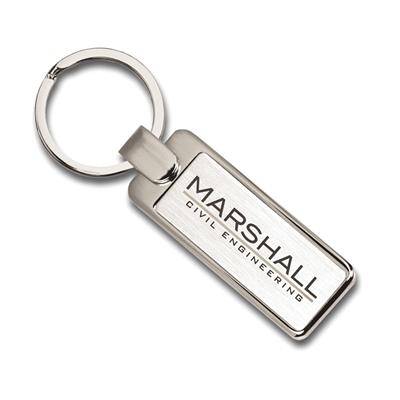 ELITE RECTANGULAR METAL KEYRING