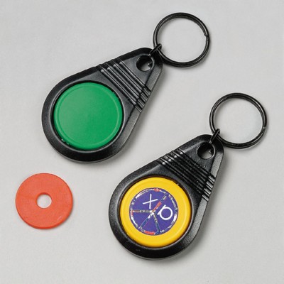 EURO KEYRING in Black