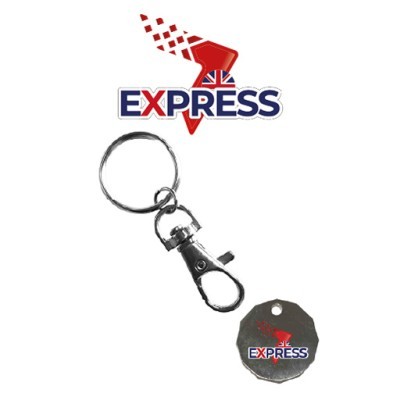 EXPRESS METAL TROLLEY COIN PRINTED