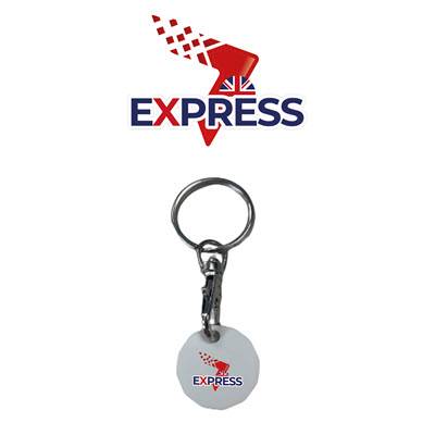 EXPRESS PLASTIC TROLLEY COIN PRINTED