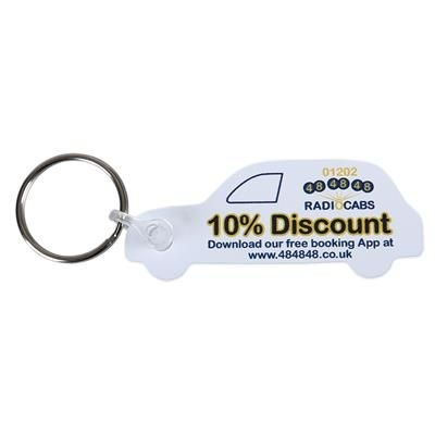 FLEXIBLE THIN PVC SHAPED KEYRING