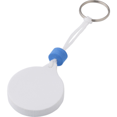 FOAM KEY HOLDER KEYRING in White