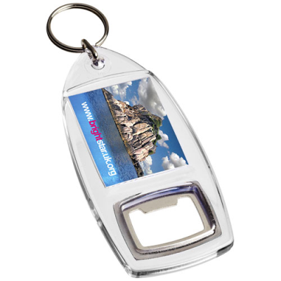 JIBE R1 BOTTLE OPENER KEYRING CHAIN in Clear Transparent Clear Transparent