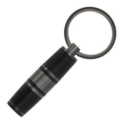 KEYRING BOLD STRIPE BLACK