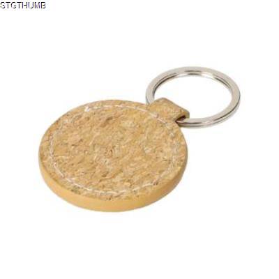 KEYRING CORK ROUND