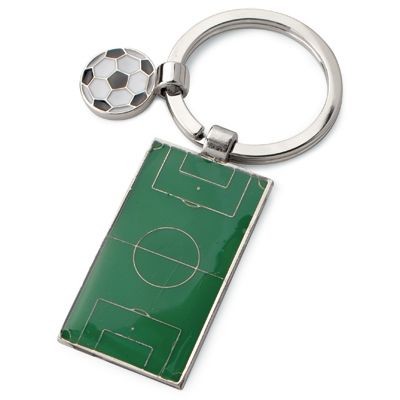 KEYRING FOOTBALL PITCH AND FOOTBALL