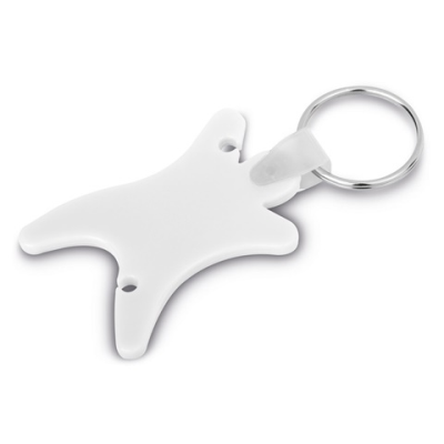 KEYRING with Headphone in White