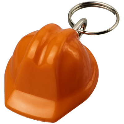 KOLT HARD HAT-SHAPED RECYCLED KEYRING CHAIN in Orange