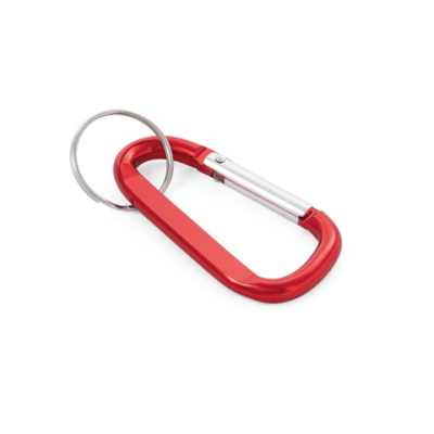 MATTHEW ALUMINIUM METAL CARABINER in Red