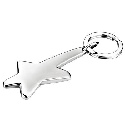 METAL METEOR KEYRING in Silver