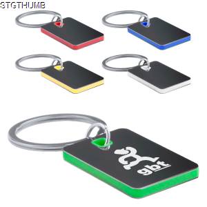 METAL RECTANGULAR KEYRING